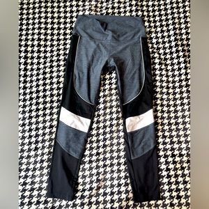 Size large, Pink, multicolored leggings.